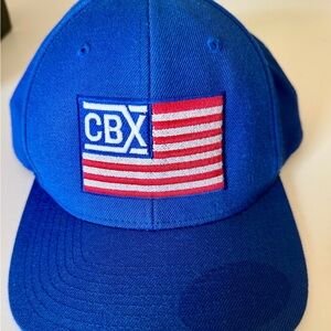 Cannabiotix CBX Blue Snapback Hat - USA Flag Logo - Rare